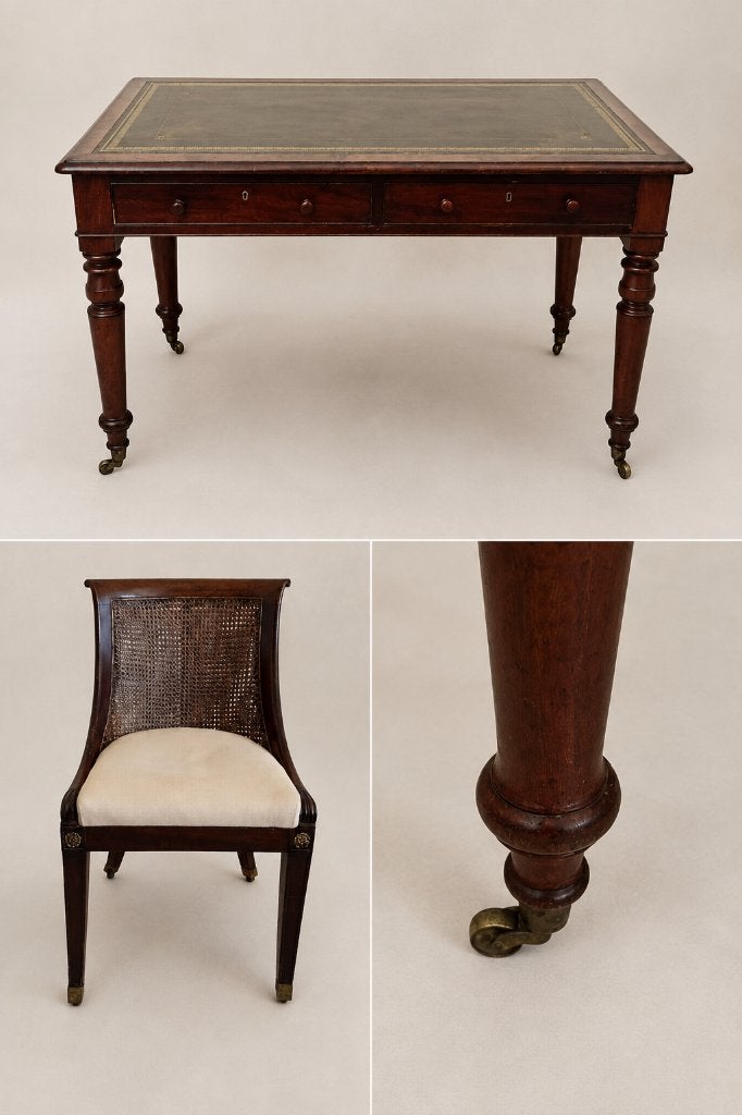 Bureau anglais classique avec chaise, Enlèvement