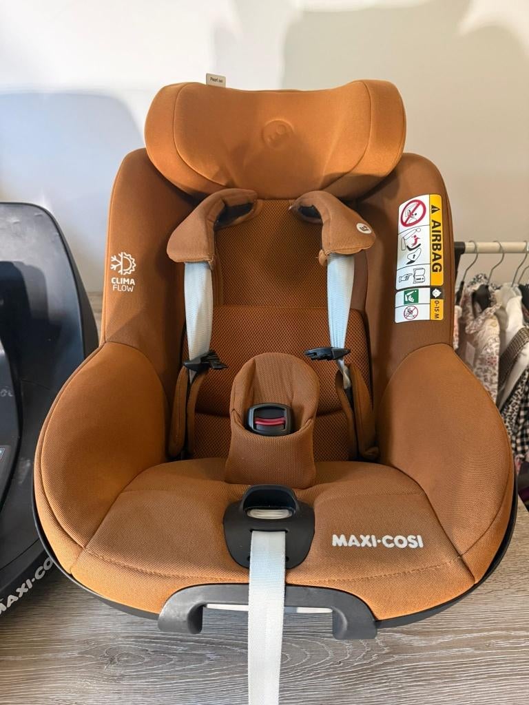 Maxi-Cosi Pearl 360 + Isofix base – draaibaar – goede staat, Ophalen, Gebruikt, Maxi-Cosi, Isofix
