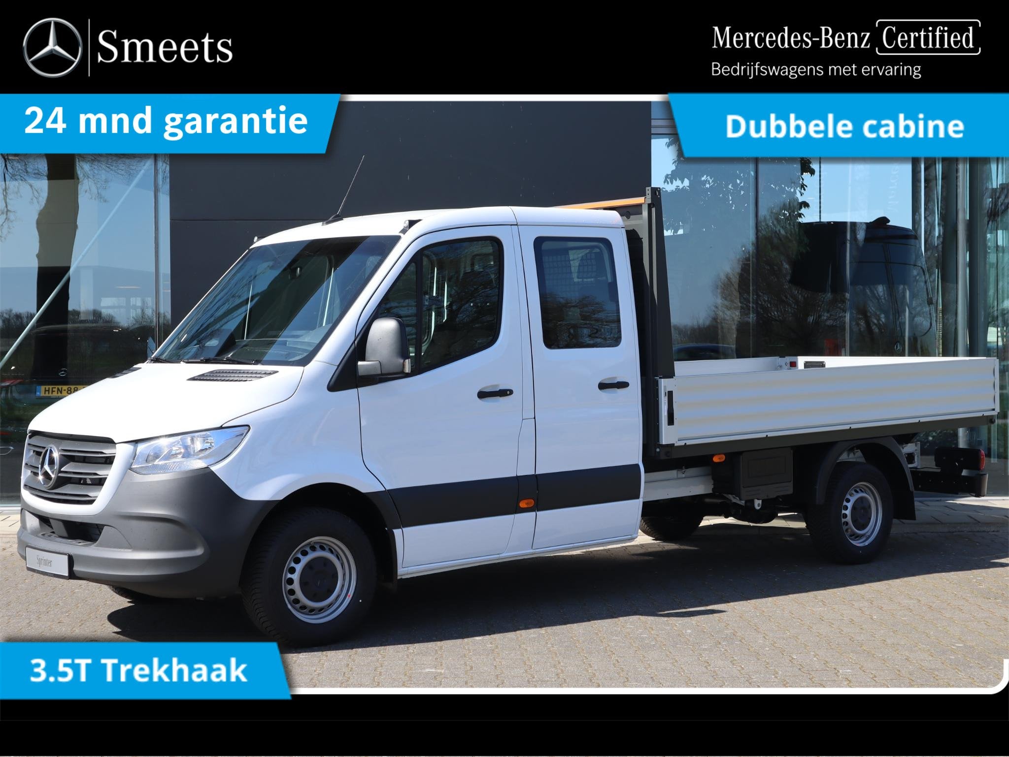Mercedes-Benz Sprinter 317CDI L3 RWD PRO DC OPEN LAADBAK, Auto's, Automaat, 4 deurs, Achterwielaandrijving, Euro 6