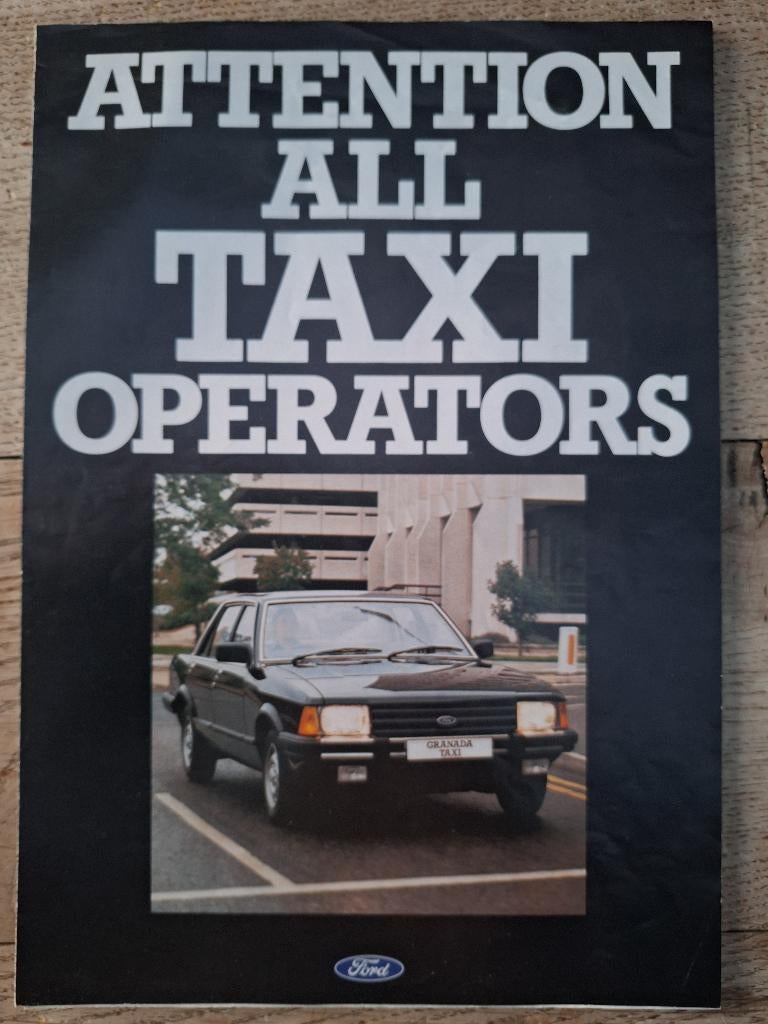 Ford Granada Taxi 1983 brochure dépliant, Enlèvement ou Envoi, Utilisé, Ford