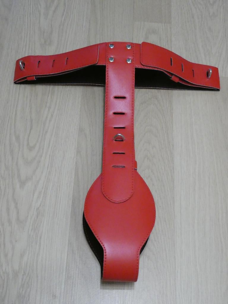 Kuisheidsgordel Leather Look Rood, Ophalen of Verzenden, Nieuw