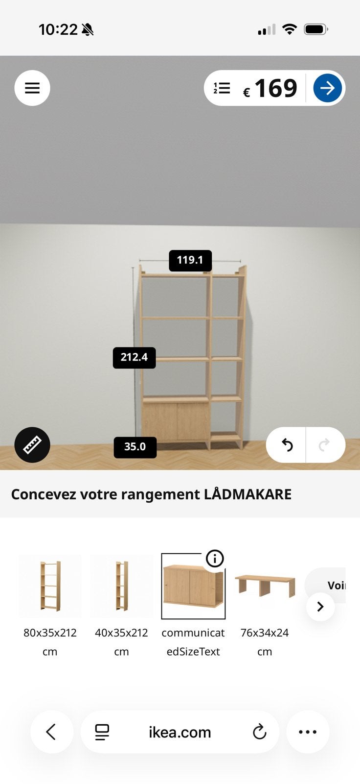 Bibliothèque ikea Ladmakare neuve, Ophalen, Zo goed als nieuw