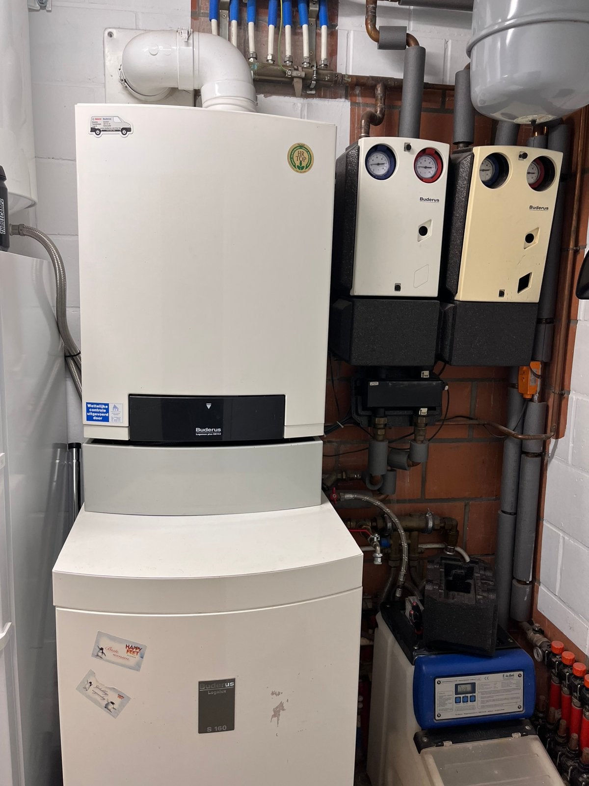Buderus gaswandketel met boiler en pompgroep, Plus de 10 ans, Enlèvement, Utilisé, 100 litres ou plus