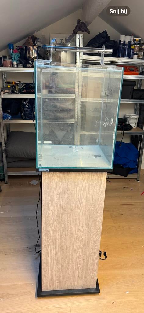 Sera Scaper Cube 80L (40x40x50 cm) + Meubel & LED, Dieren en Toebehoren, Ophalen of Verzenden, Zo goed als nieuw, Sera
