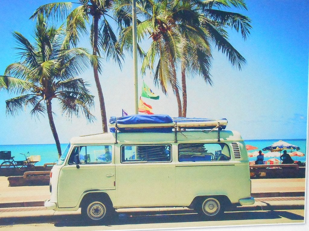 Puzzel  "Vintage summer van", Verzenden, 500 t/m 1500 stukjes, Zo goed als nieuw, Legpuzzel