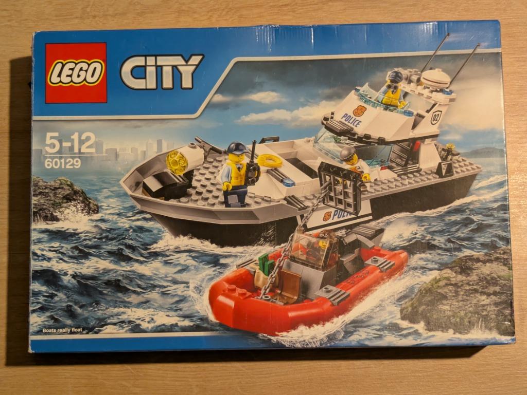 Lego City - politie boten set 60129, Ophalen of Verzenden, Zo goed als nieuw, Complete set, Lego