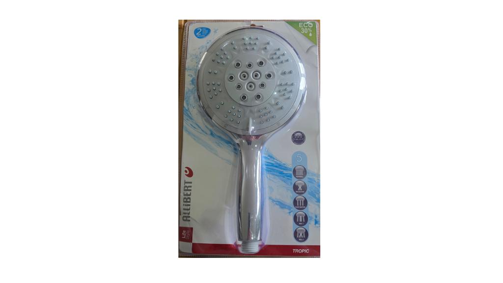 Allibert Tropic 5 Douchekop - XL Model (15cm), Ophalen of Verzenden, Zo goed als nieuw, Chroom, Douche