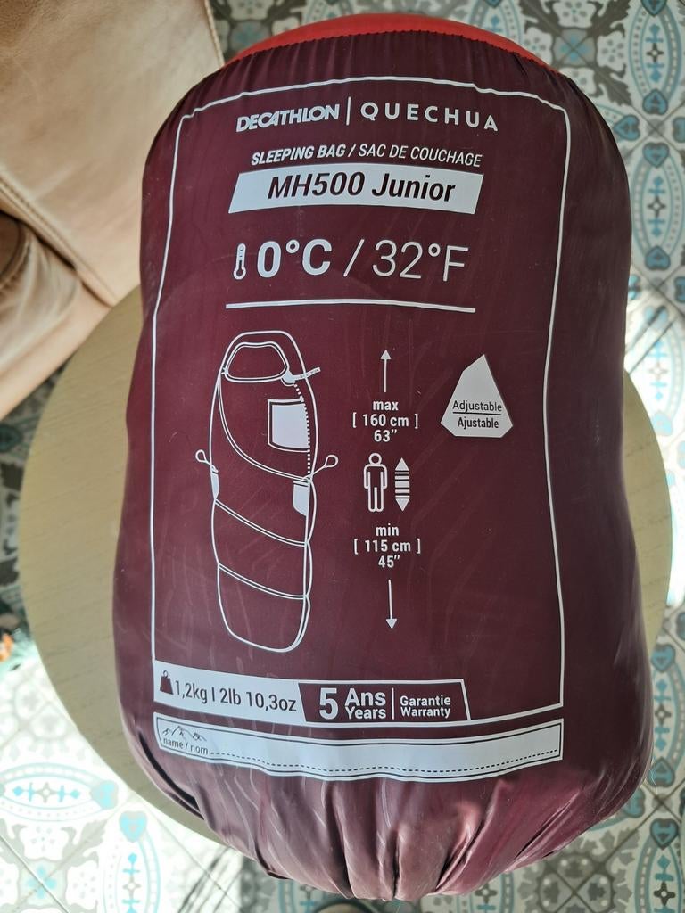 Quechua MH500 junior slaapzak, Ophalen