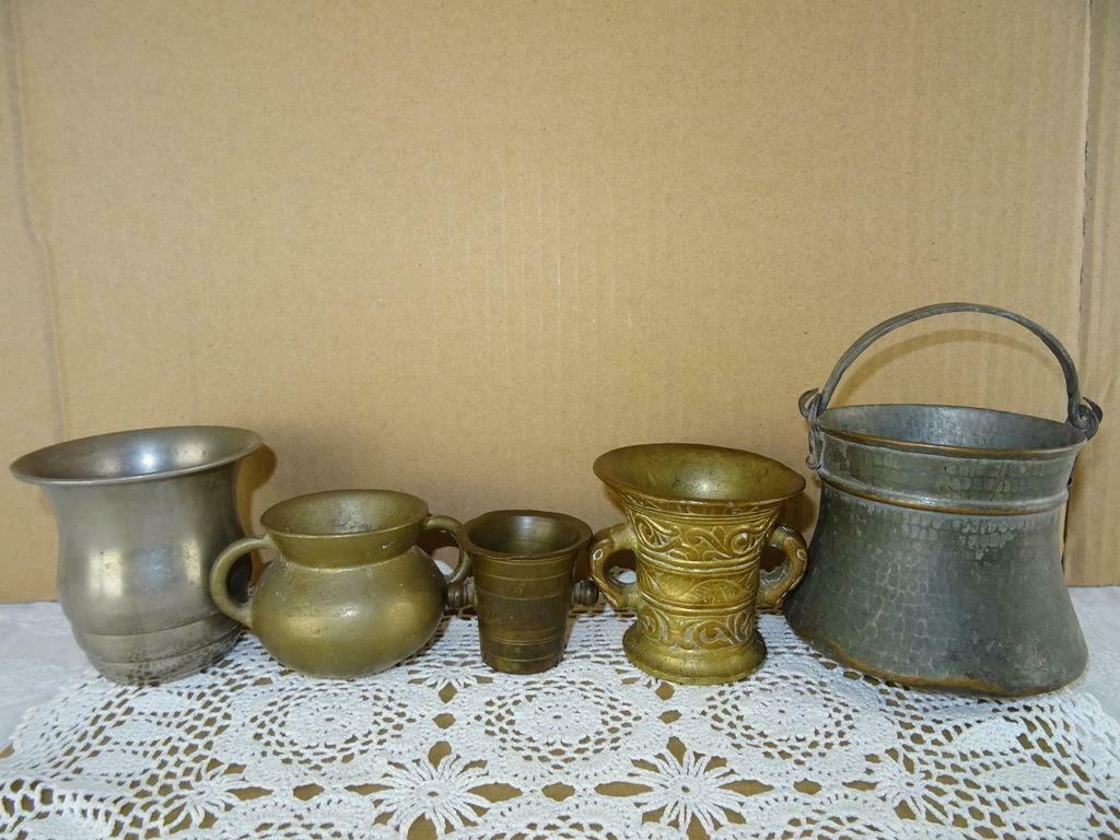 Collectie antieke vijzels vaasjes replica vijzel 1168 Los tk, Ophalen of Verzenden, Brons