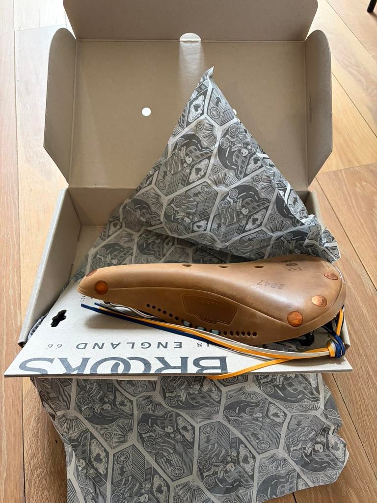 Brooks B17 zadel Blue Lug (Japan Limited Edition!), Fietsen en Brommers, Ophalen, Nieuw, Zadel
