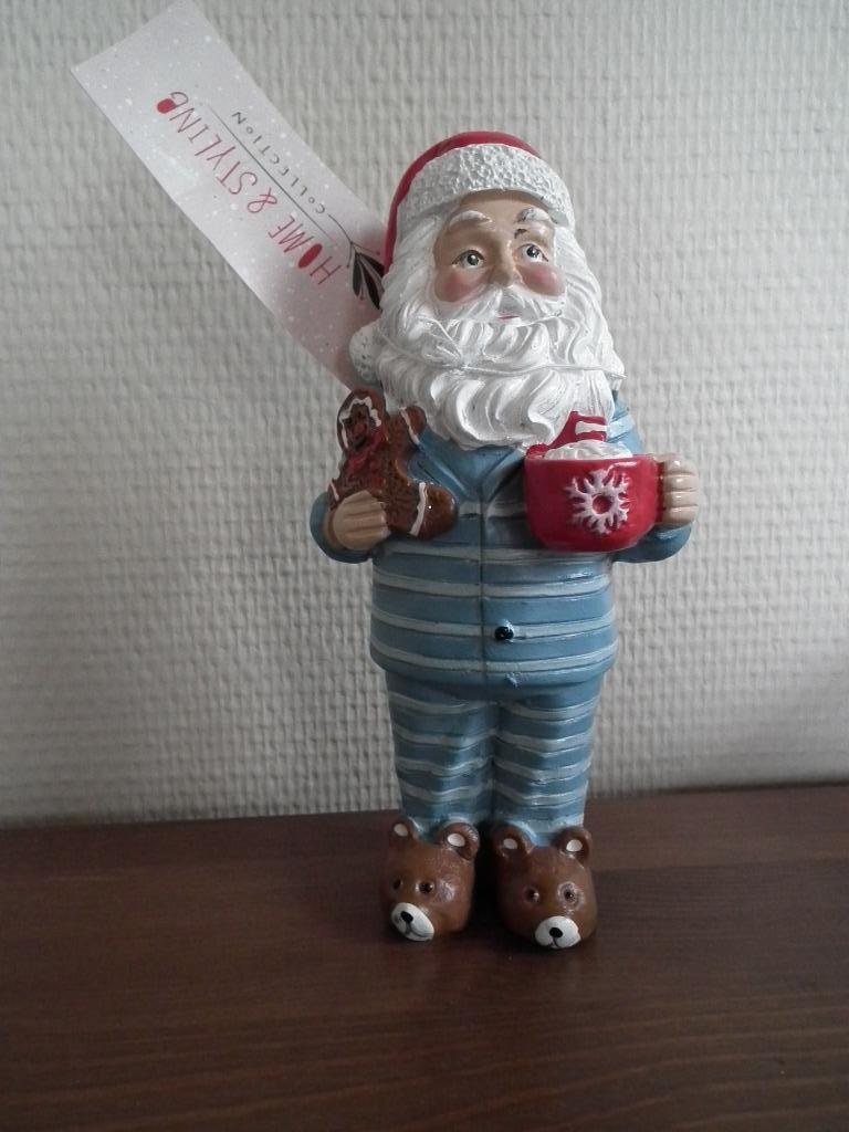 Kerstfiguur De kerstman is aan het ontbijten (H&S), Diversen, Kerst, Zo goed als nieuw, Verzenden