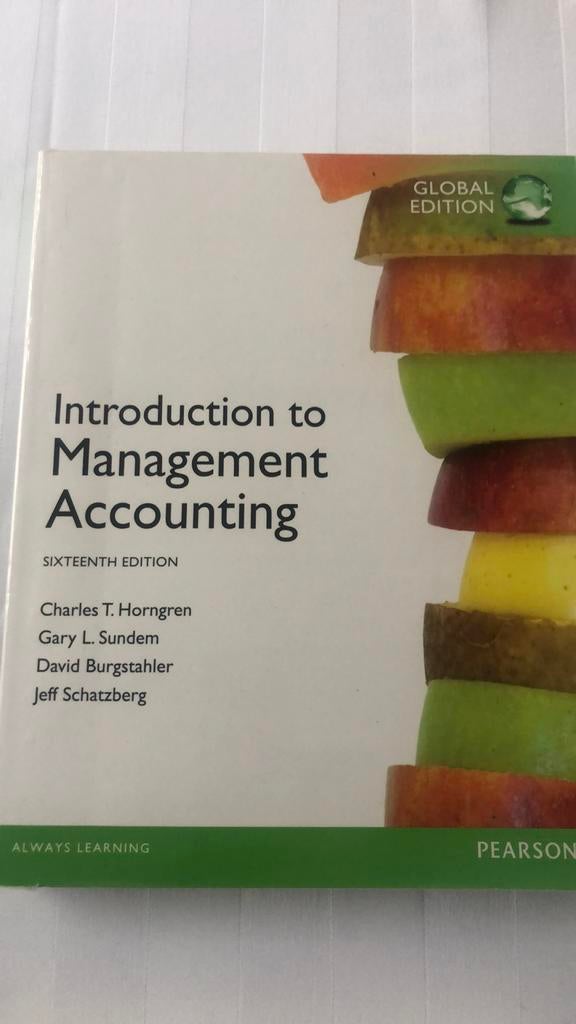 Management accounting (Engelse versie), Ophalen, Zo goed als nieuw
