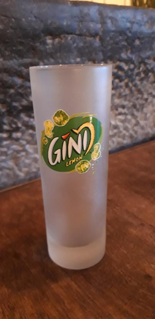 Verres long drink Gini 4 disponibles, Collections, Enlèvement ou Envoi, Comme neuf