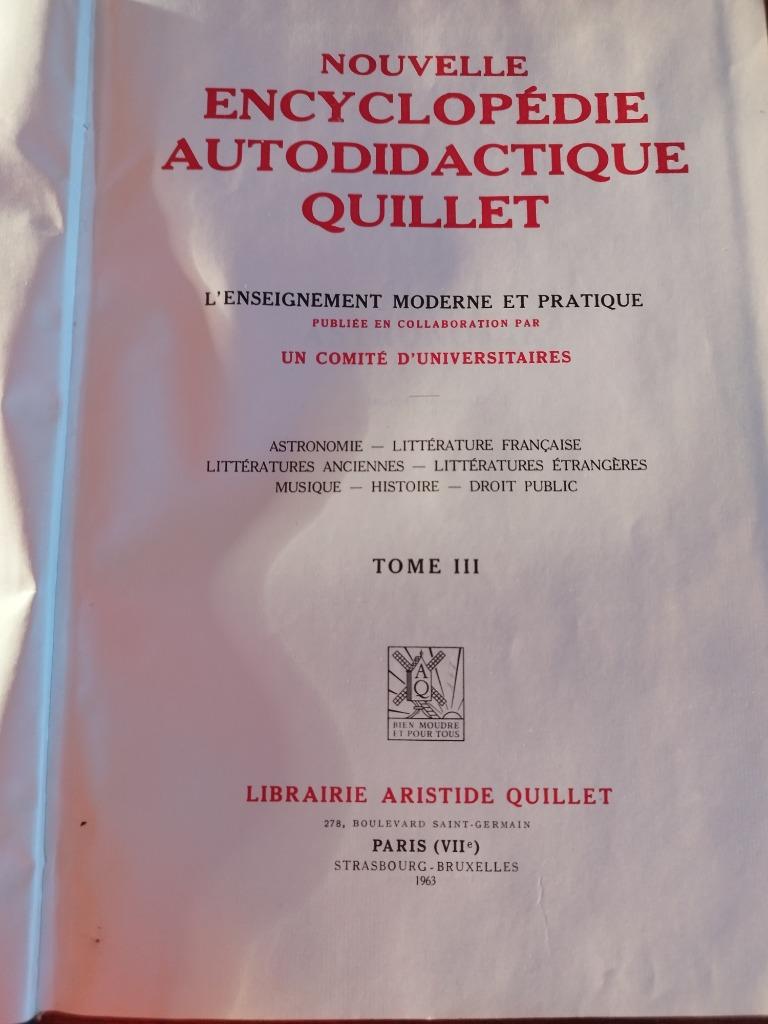 Encyclopédies autodidacte quillet l enseignement moderne, Série complète, Général, Enlèvement, Utilisé