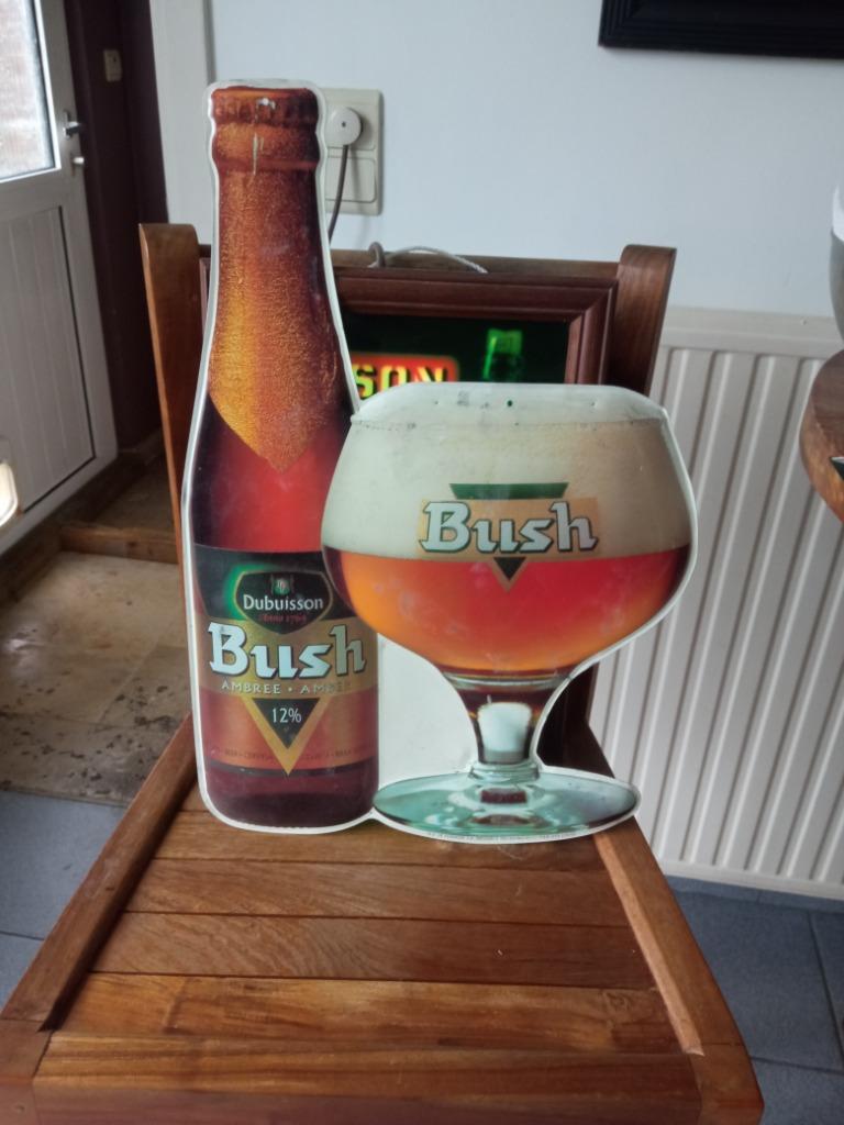 reclamebord Buch bier, Ophalen, Gebruikt, Reclamebord, Plaat of Schild, Overige merken