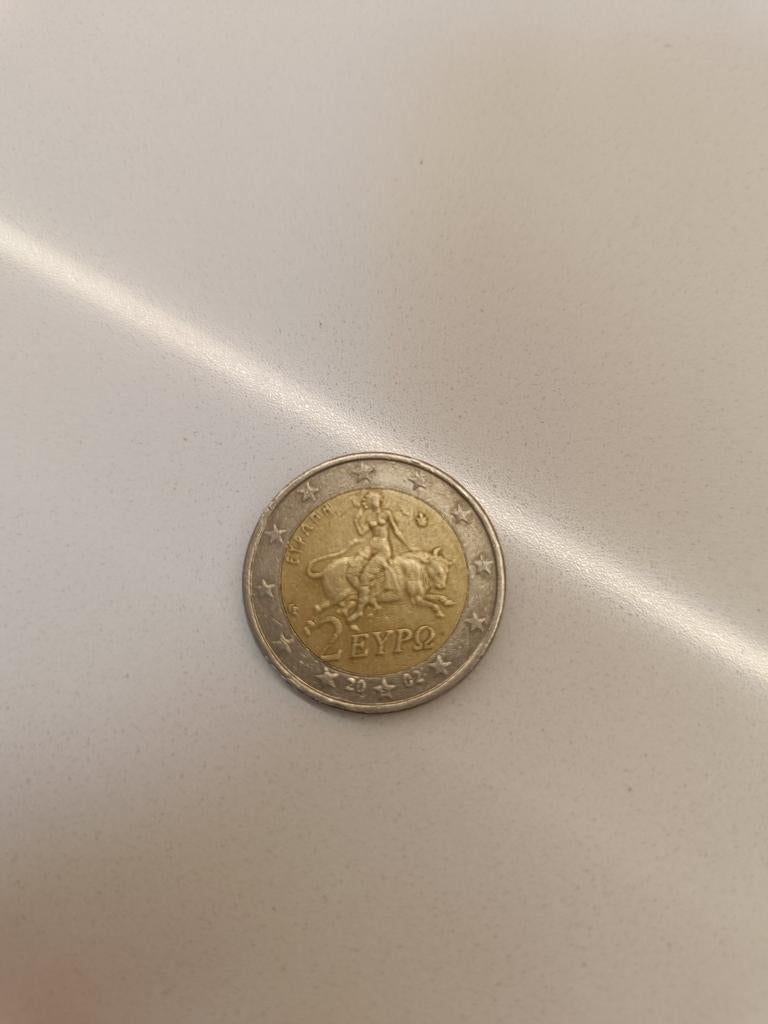 2 euro - Griekenland 2002 met S in onderste ster (muntteken), Postzegels en Munten, Ophalen of Verzenden