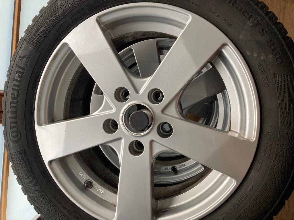 Velgen met winterbanden, Ophalen, Gebruikt, Velg(en), 16 inch