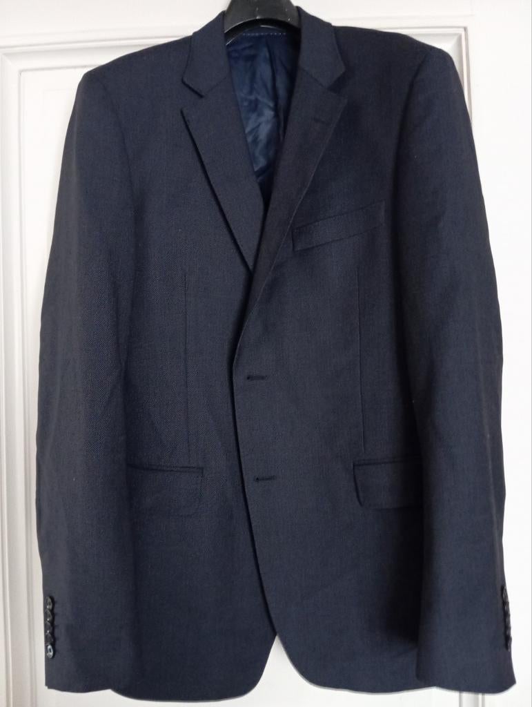 GENTILUOMO - donkerblauwe blazer, 100% wool, maat: 52, Kleding | Heren, Kostuums en vesten, Ophalen of Verzenden, Zo goed als nieuw