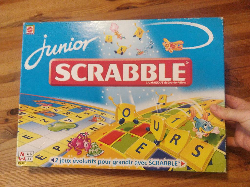 scrabble junior, Trois ou quatre joueurs, Enlèvement, Utilisé, Mattel