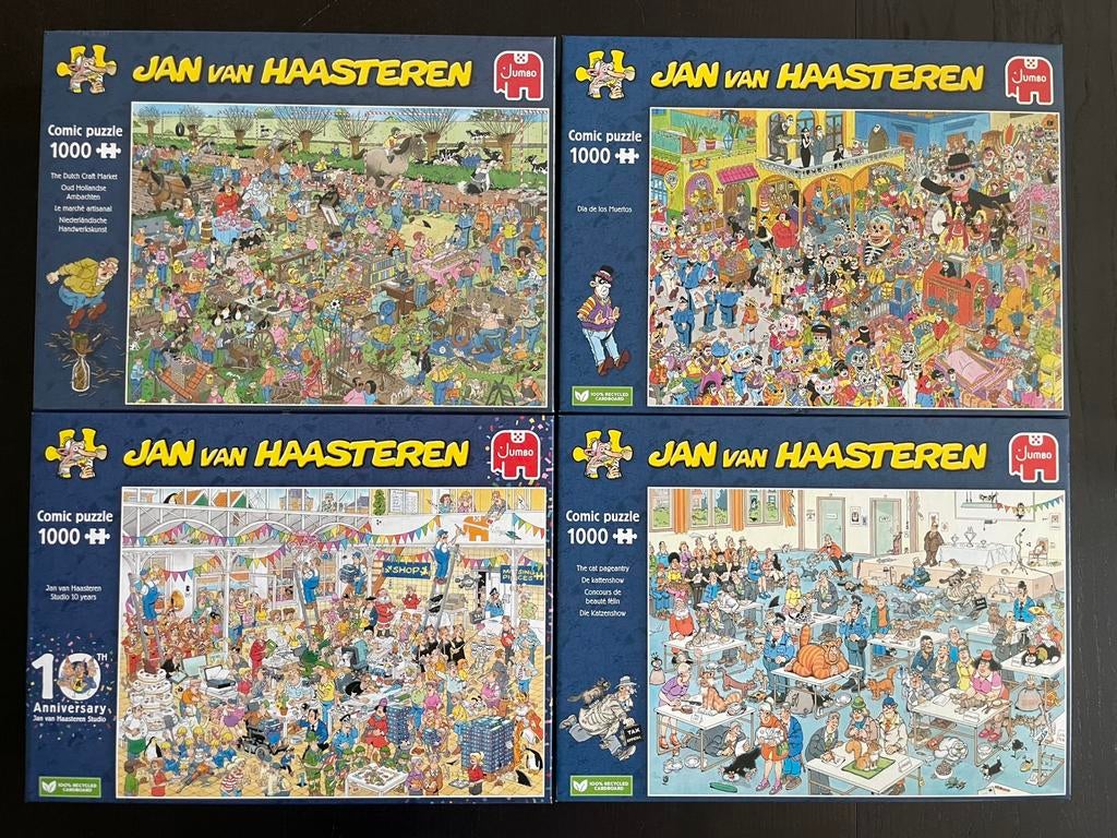 Lot nieuwe puzzels Jan Van Haasteren, Hobby en Vrije tijd, Ophalen of Verzenden, 500 t/m 1500 stukjes, Nieuw, Legpuzzel