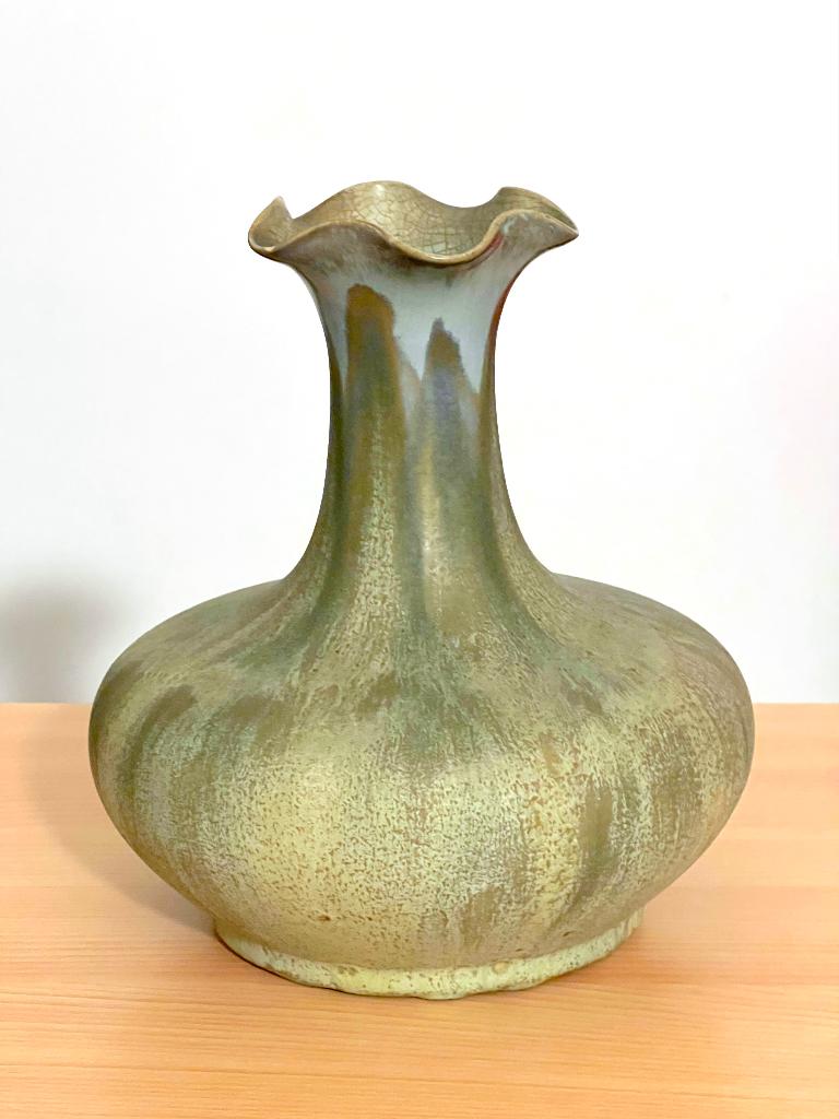 Vase Art Déco faïencerie de Thulin, Belgique, Enlèvement ou Envoi