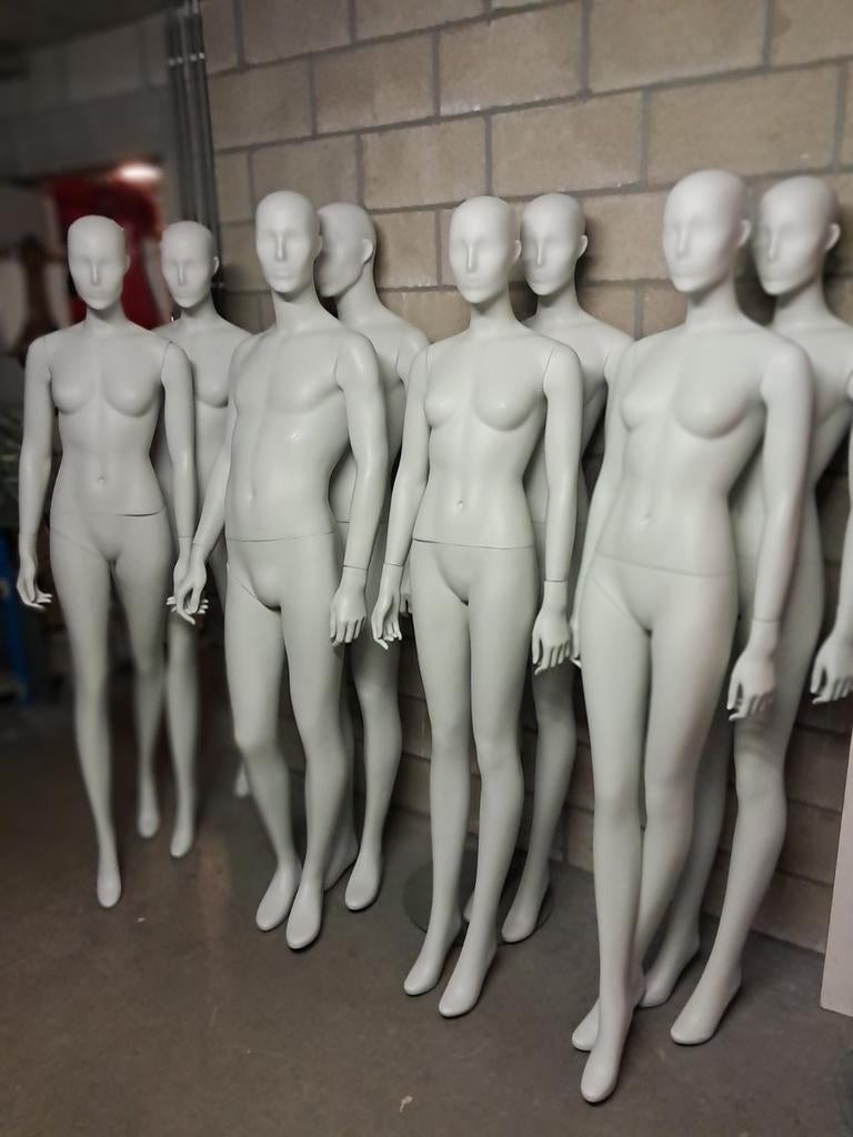 150x Professionele dames-heren-kind paspoppen etalagepoppen, Ophalen of Verzenden