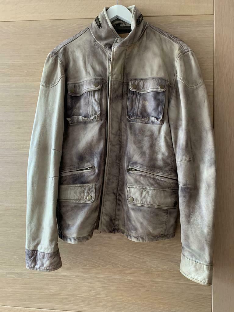 Leren herenjas van Goosecraft maat S, Kleding | Dames, Ophalen of Verzenden, Zo goed als nieuw, Maat 36 (S)