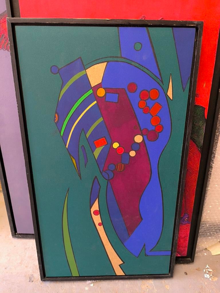 Peinture de Roland Lavianne. 35/63, Antiquités & Art, Enlèvement ou Envoi