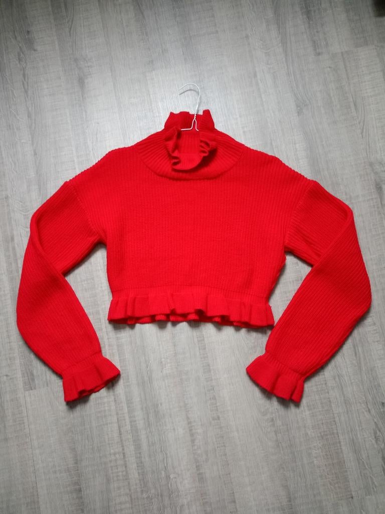 Pull court, Rouge, Autre, Taille 36 (S), Comme neuf