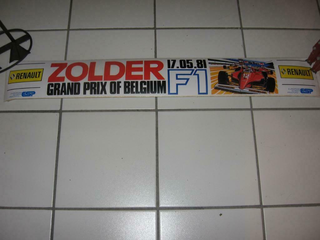 Zolder: Belgische F1 Grand Prix 05.17.1981. Autocol-tape, Ophalen of Verzenden, Nieuw, Sport