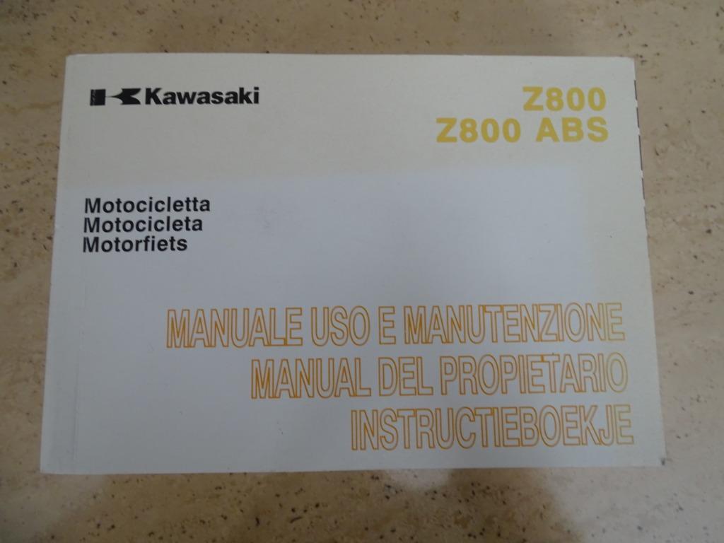 kawasaki z800 instructieboekje 2012, Motos, Modes d'emploi & Notices d'utilisation, Enlèvement ou Envoi, Kawasaki
