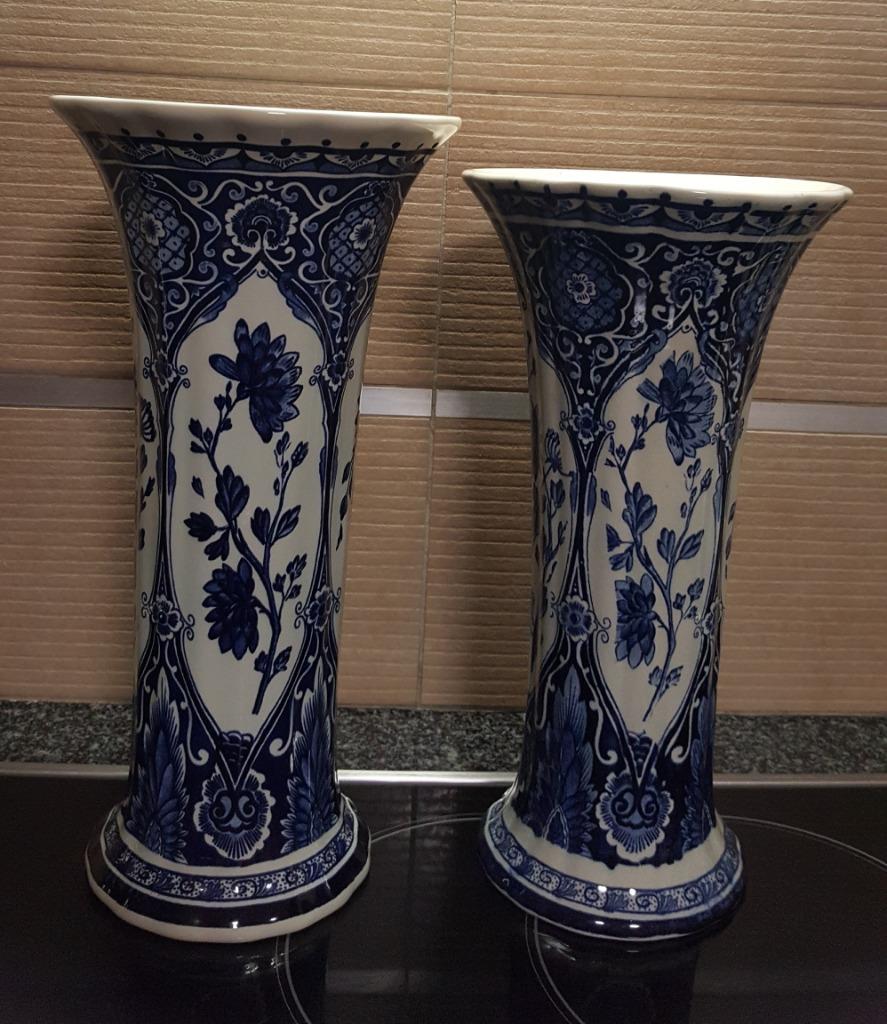 Vase Delft 2 pièces, Enlèvement ou Envoi