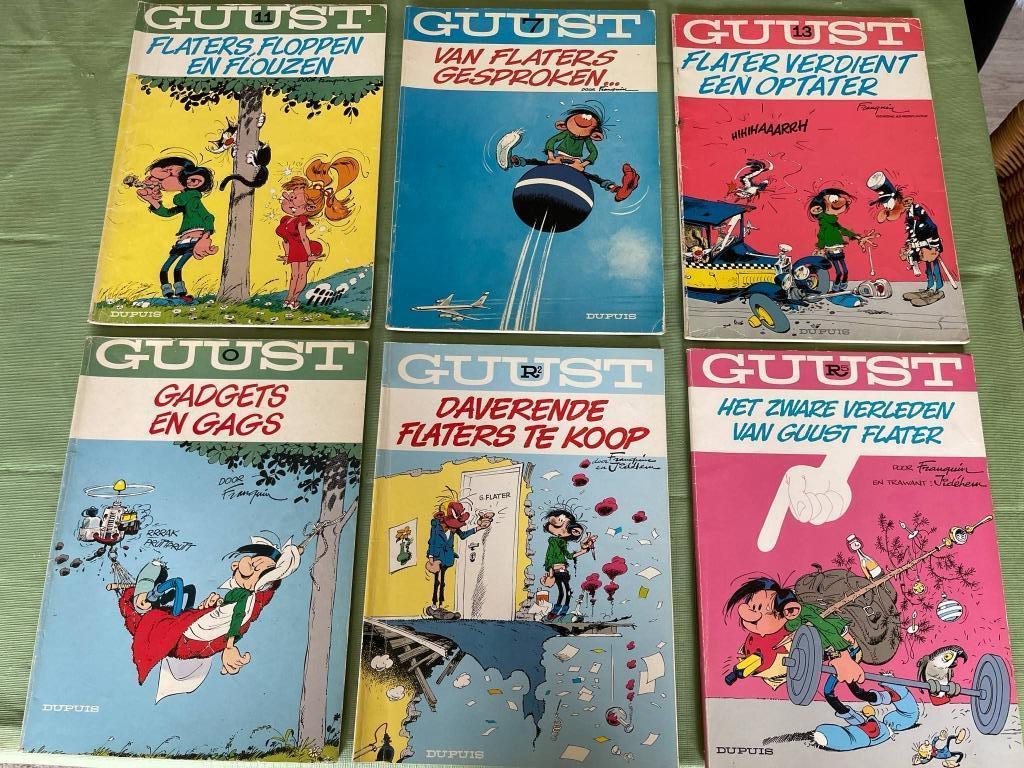 Oude strips Guust heel goede staat, Gelezen, Ophalen of Verzenden, FRANQUIN, Meerdere stripboeken