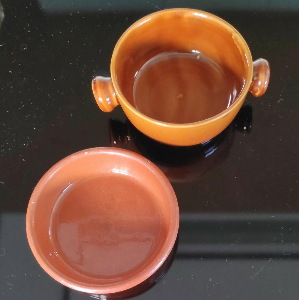 Geglazuurde aardewerk schaaltjes, Ophalen of Verzenden, Zo goed als nieuw, Aardewerk