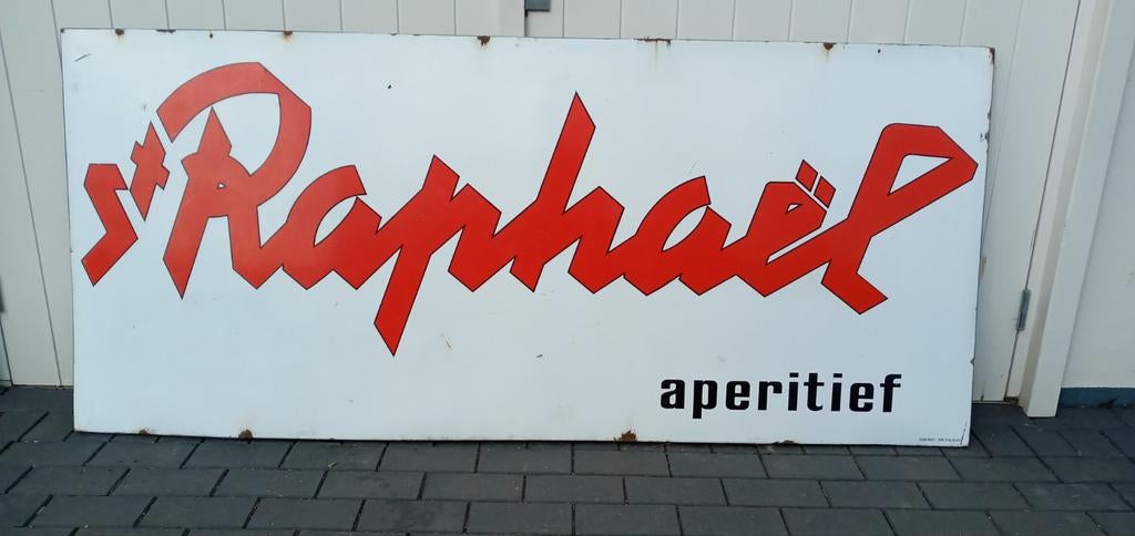 Emaillebord van St.Raphael aperitief  XXL 1963, Enlèvement, Utilisé