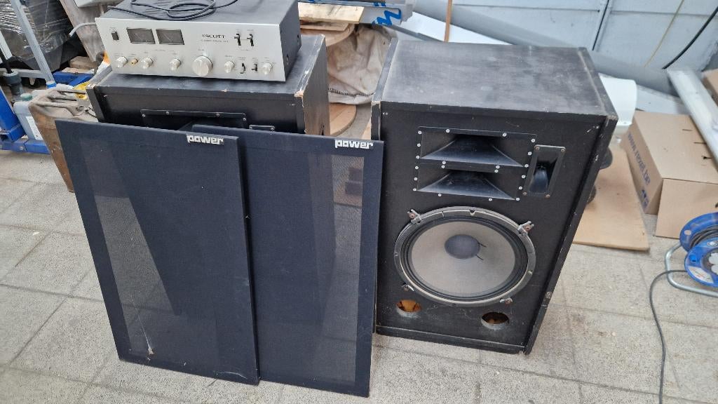 Ampli Vintage Scott 410A + Enceintes - Soirée - Mancave, Enlèvement, Utilisé