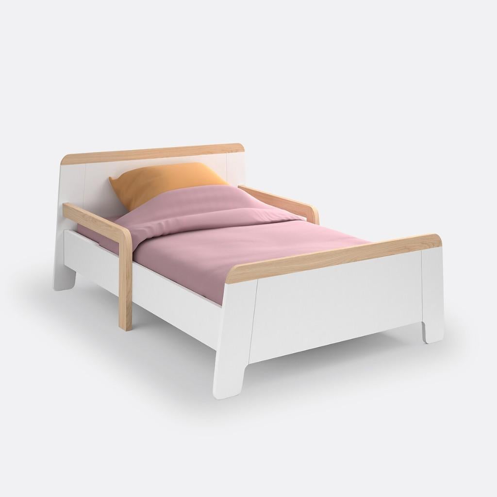 Meegroeibed kind, Huis en Inrichting, Slaapkamer | Bedden, Ophalen, Overige materialen, Eenpersoons, Wit