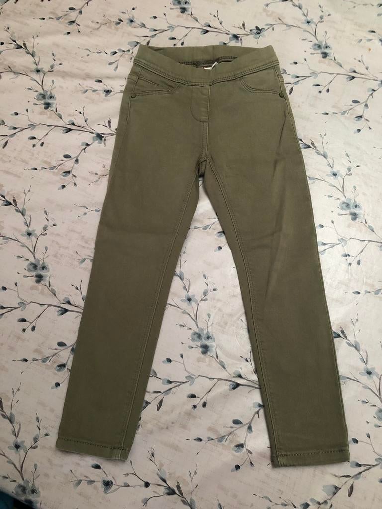 Kaki jegging JBC, maat 110, Kinderen en Baby's, Kinderkleding | Maat 110, Broek, Meisje, Ophalen of Verzenden, Zo goed als nieuw