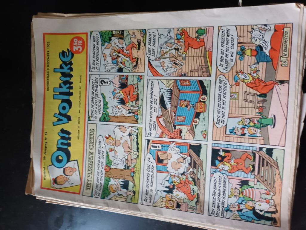 Stripverhalen weekblad Ons Volkske, Meerdere stripboeken, Ophalen, Gelezen