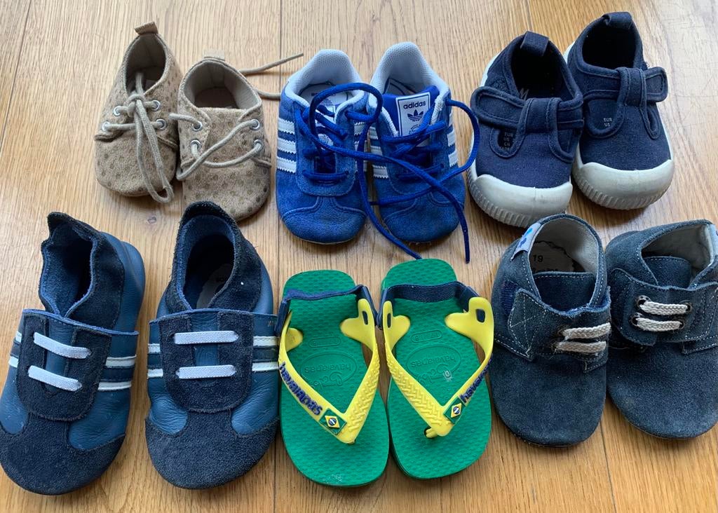 Lot de 6 paires de chaussures de 0 mois à la pointure 19, Enfants & Bébés, Enlèvement, Utilisé