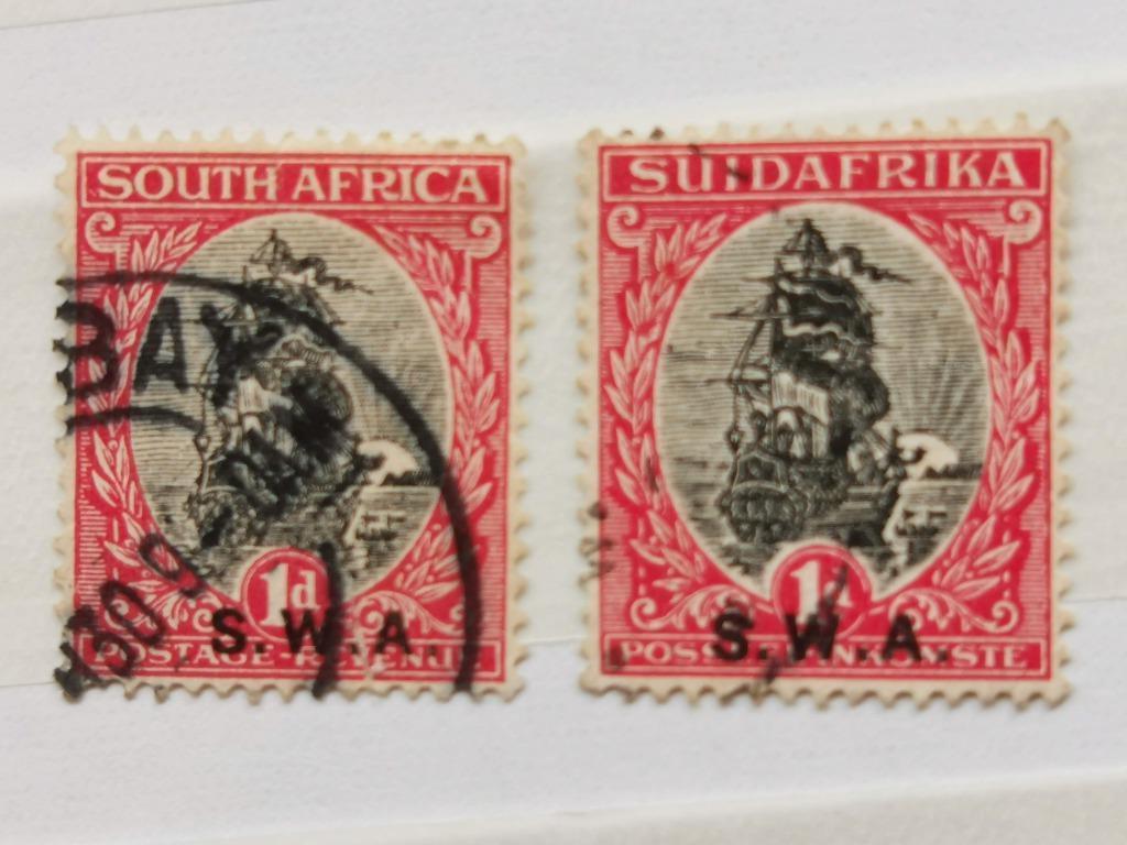 Suidafrika / South Afrika  1930 - voilier - SWA, Enlèvement ou Envoi, Affranchi