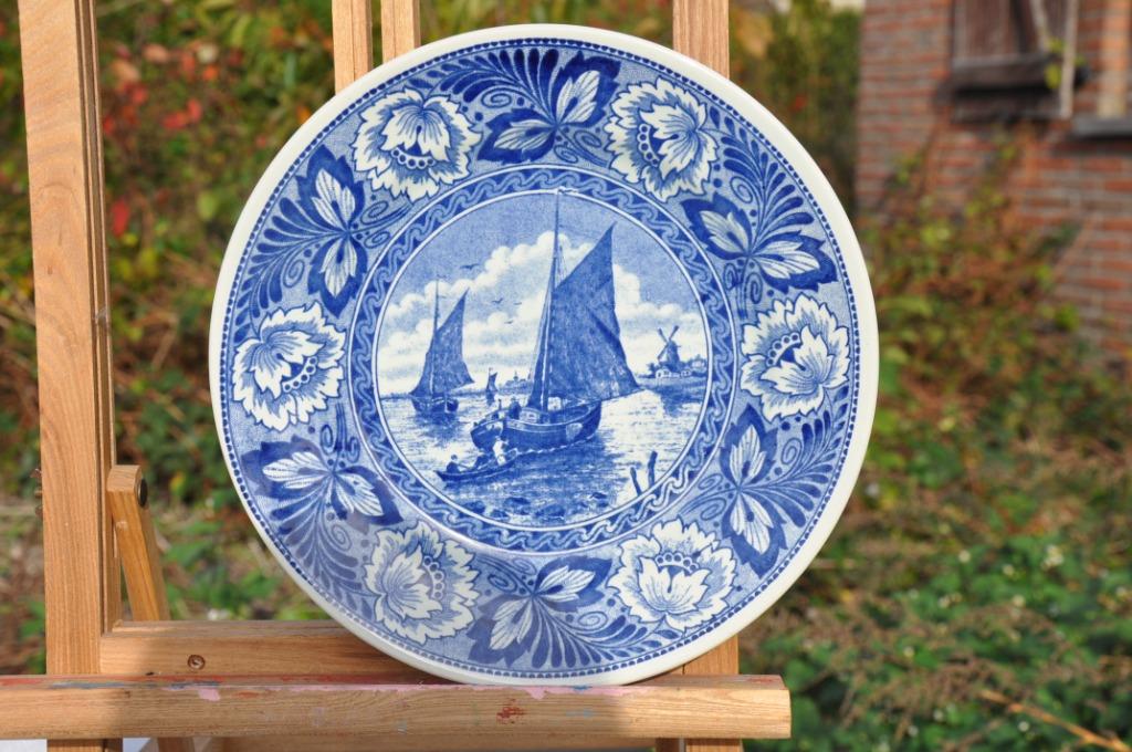 assiette decorative delft boch (73), Enlèvement ou Envoi