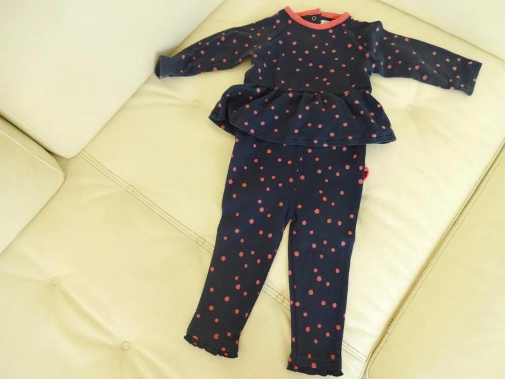 Body + legging bébé fille, 9-12 mois, Enfants & Bébés, Enlèvement ou Envoi, Utilisé, Fille, Ensemble
