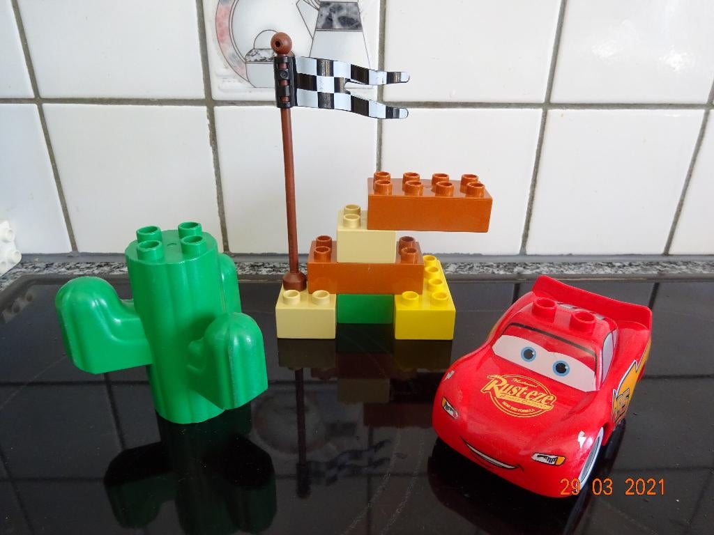 LEGO DUPLO Cars Bliksem McQueen - 5813*VOLLEDIG*, Kinderen en Baby's, Ophalen of Verzenden, Complete set, Duplo