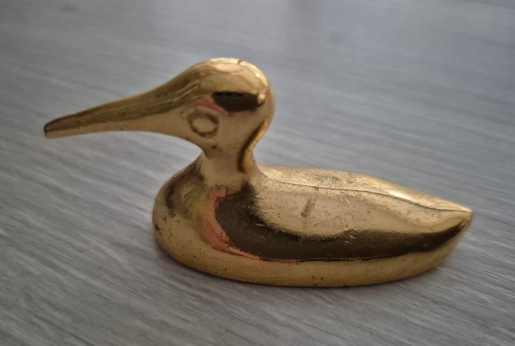Canard en laiton, Collections, Collections Animaux, Enlèvement ou Envoi, Utilisé