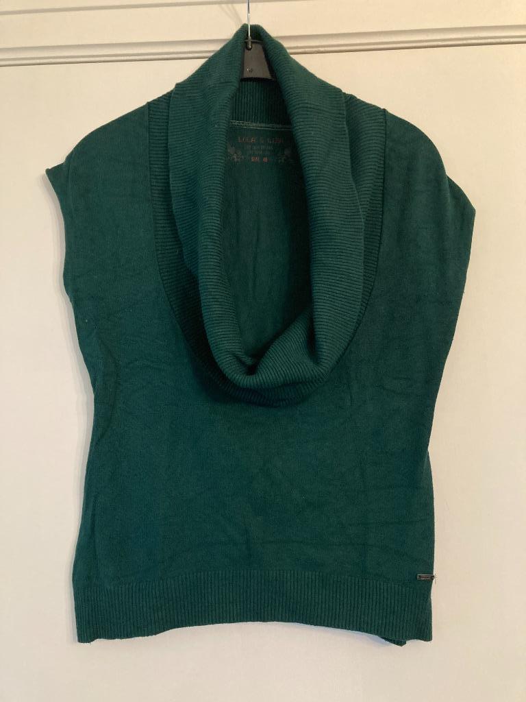 Groene trui met grote coll - Lola & Liza - maat 40, Taille 38/40 (M), Enlèvement ou Envoi, Lola & Liza, Vert