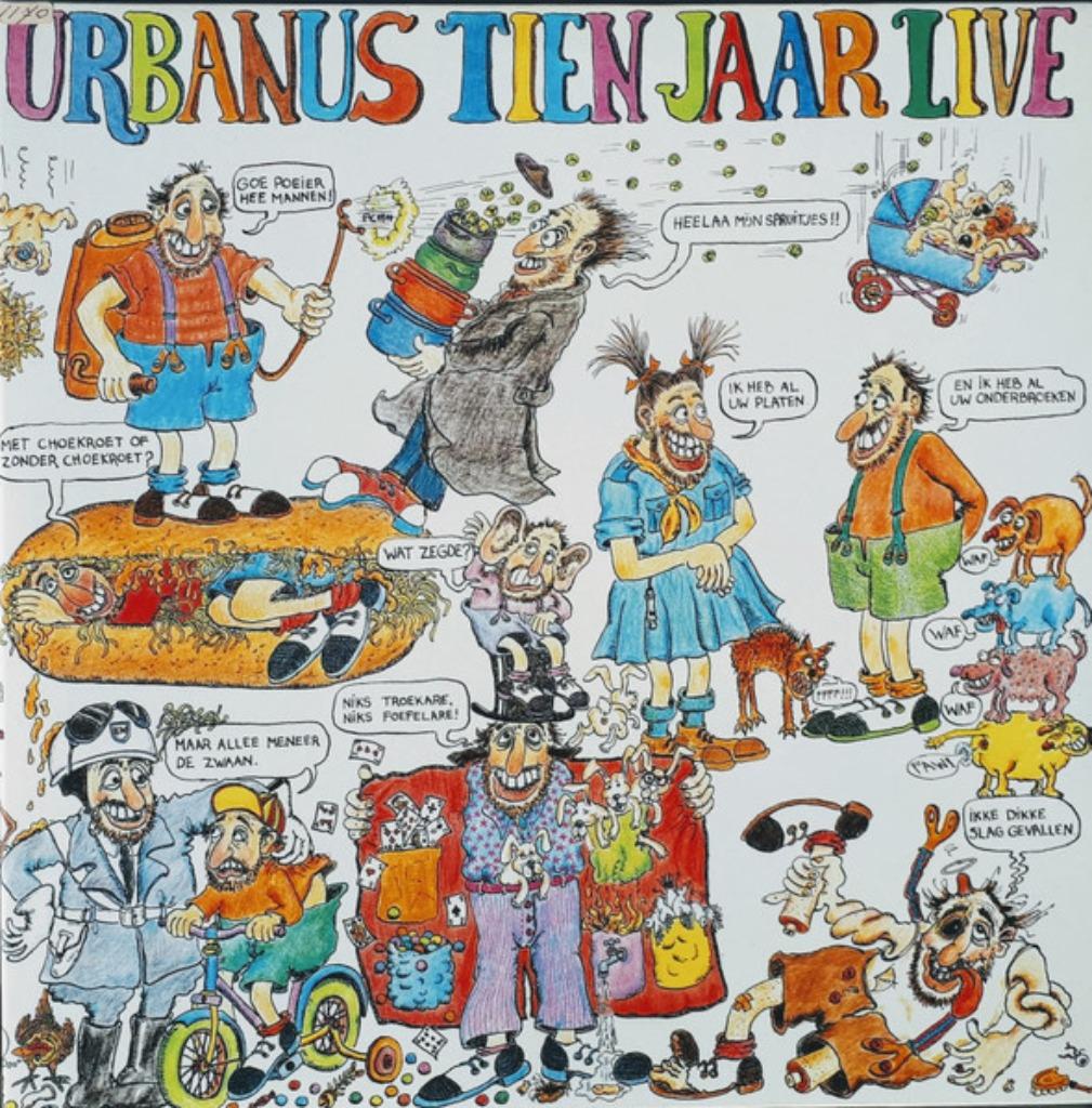 LP Urbanus – Tien Jaar Live - 3 dubbele Vinyl LP, Ophalen of Verzenden, Zo goed als nieuw, 12 inch