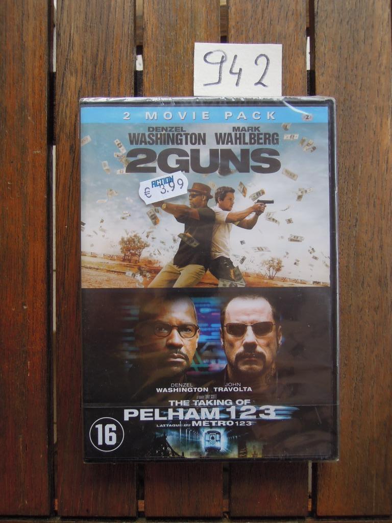 DVD 2 guns en The taking of Pelham 123 - 2 movie pack, Vanaf 12 jaar, Ophalen of Verzenden, Nieuw in verpakking, Actie