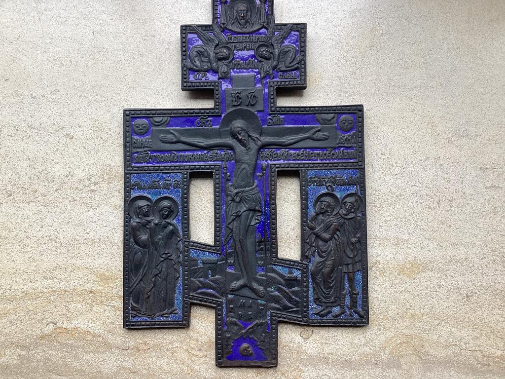 Belle grande croix suspendue, Enlèvement ou Envoi, Utilisé, Christianisme | Catholique