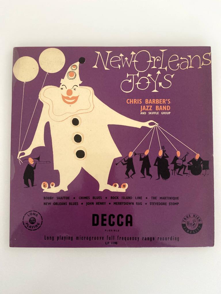 LP Chris Barber's Jazz Band & Skiffle Group New Orleans Joys, Enlèvement ou Envoi, Utilisé, 1940 à 1960, 10 pouces